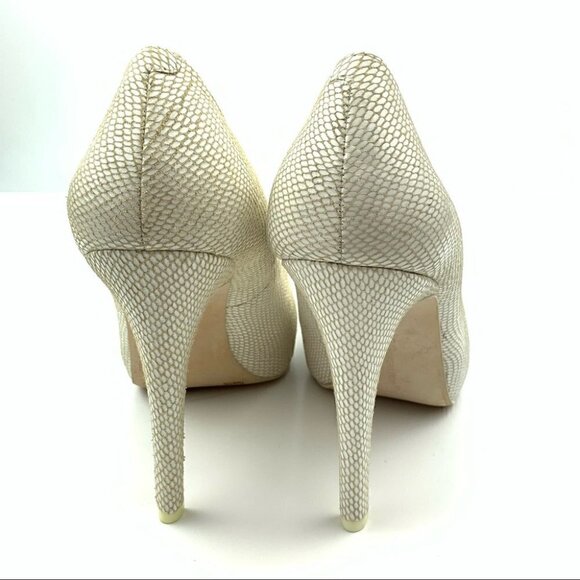 Bcbgeneration heels 7.5 37.5 parade white leather - Picture 3 of 11